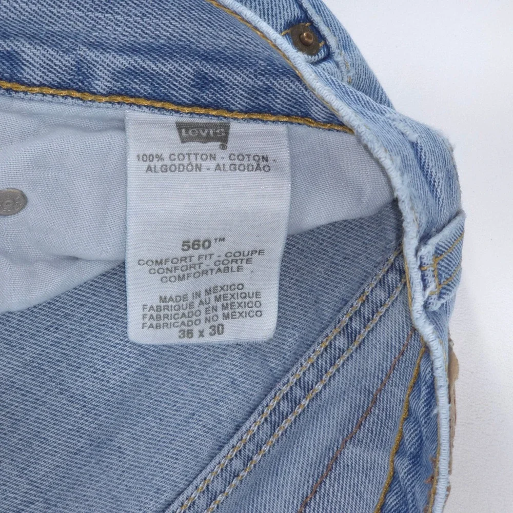 Vintage Levi's 560 Jeans Mens 36x29 (36x30) Y2K 2000 Baggy Loose Fit Tapered Leg